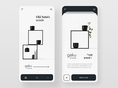 Lamp Product App 2019 trend app app design clean design elegant industrial design lamp light minimal mobile nendo popular product ui uiux ux