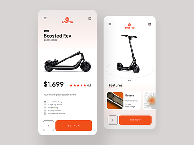 Boosted Scooter - DailyUI 044