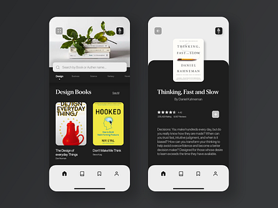 Book Review App app app design book interface minimal mobile review typography ui ux