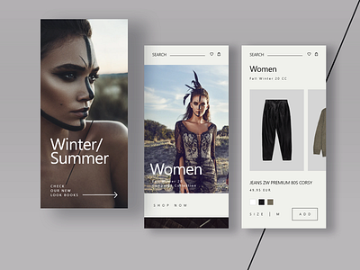 Fashion App Store app design ecommerce fashion ios landingpage mobile shop store ui uiux user interface ux