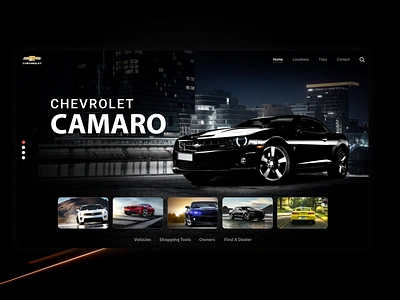 chevrolet car car website design ui ux ui design web web design web ui website