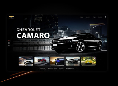 chevrolet car car website design ui ux ui design web web design web ui website