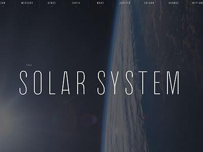 The Solar System css design space