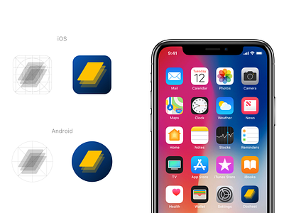 DoSheet | App Icon Design | Template | iPhone X animation app branding appicon branding c4d cards clean colours dashboard design illustration iphonex logo templatedesign ui vector