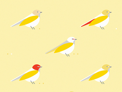 bird pattern design graphic icon illustration minimal pattern vector art