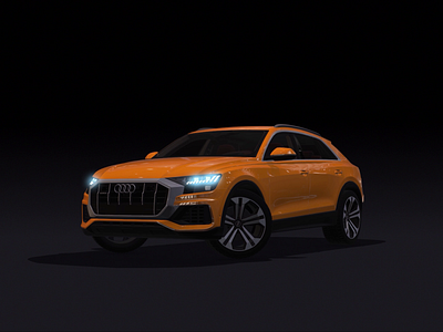 Audi Q8 Dashboard Concept 3d 3d animation animation audi audi e tron audi q8 auto automotive automotive industry autonomous car car car dashboard car interface cluster e tron instrument motion q8 user experience vehicle