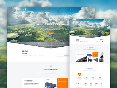 Solar Panels Energy website bold energy header interface landing landing page ui ui kit ui pack web web design website