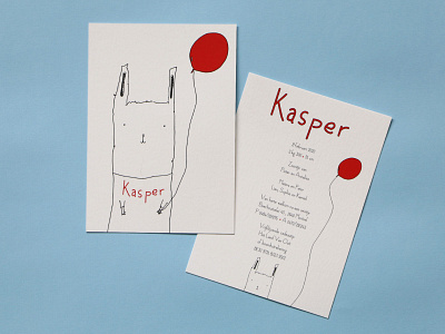 Birth card for Kasper