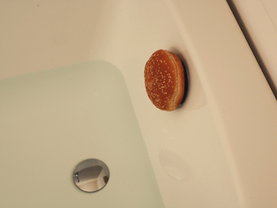 Fast Bath bath bathroom eating fast food food hamburger photography remix water