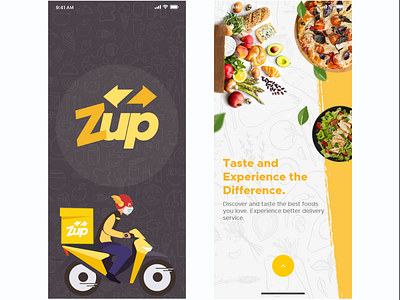 ZupApp Splash and Home Screen