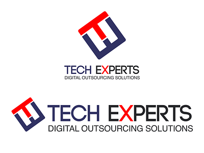 TechExperts Logo flat design flat logo logo logo design techexperts logo
