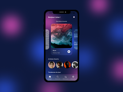 Music app artists design music player ui