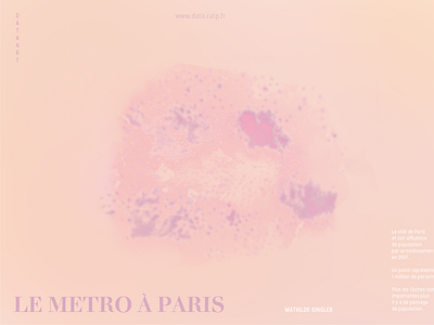 Metro Paris data data visualization dataart design print