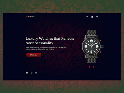 Luxury Watch Website Concept