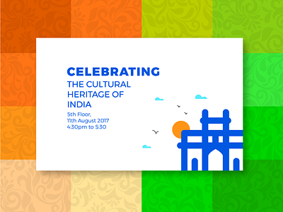 Celebrating! THE CULTURAL HERITAGE OF INDIA celebrating clean design cultural delhi fabulous india mangesh minimalistic most appreciated most viewed red fort tasty mockups