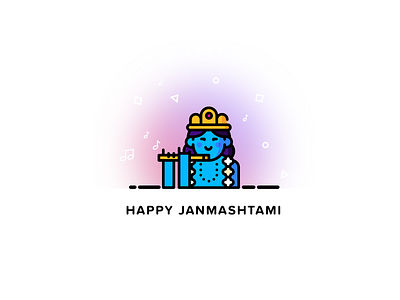 Happy Janmashtami culture india janmashtami krishna lord krishna mangesh suneriya minimalistic quovantis