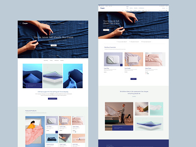 Casper 2.0 Homepage Design Concept brand design design direction. interface ui ux web design