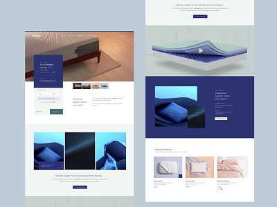 Casper 2.0 Product Page Concept branding design direction. ui ux web design