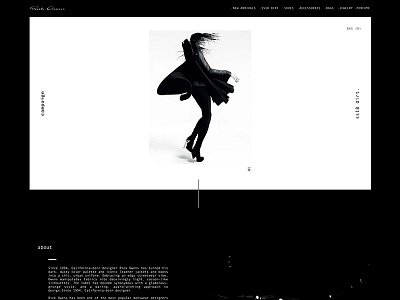 Rick Owens Homepage Concept