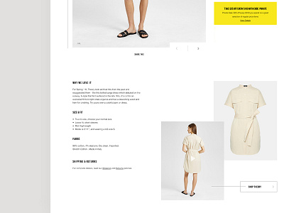 Bloomingdales Product Detail Concept design direction. ui web design