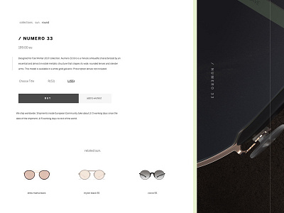 Retro Super Future Product Page Concept design direction. ui web design