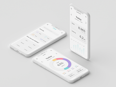 Care App exercise health healthcare mobile mobile app mobile ui promo sleep ui