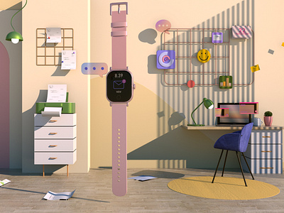 Smartwatch pink