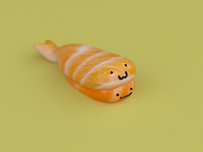 Kawaii fish model