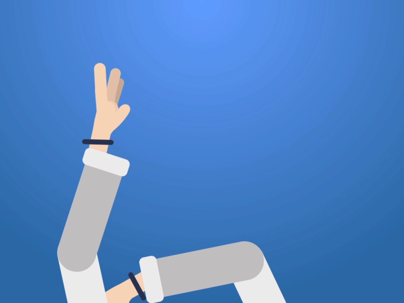 Hands up! 2d animation after effect arm hand