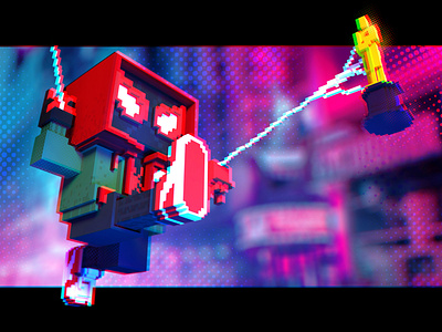 Spiderman Into The Spiderverse - Best Animated Feature bestanimatedfeature design illustration magicavoxel milesmorales oscars oscars2019 sonypictureanimation spiderman spidermanintothespiderverse voxel voxelart