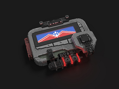 Captian Marvel Pager - Voxel Fan Art