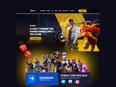 Esport Game Landing Page