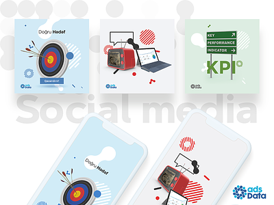 adsdata | Social Media Posts branding design illustration social social media typography