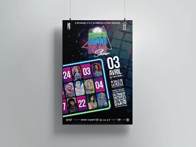 F2 | Drag queen bingo party - poster design graphic design poster print