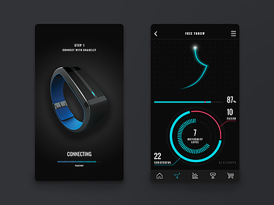 App design - Sport Muvz app app design dark theme ios startup ui ux