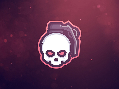 Esports logo branding csgo design esports grenade icon illustration logo skull vector