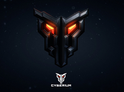 Logo and wallpaper for Cyberium esports team branding cyberpunk dota dota2 esports logo vector wallpaper