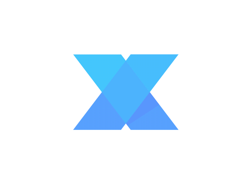 X Logo Looping Loading Animation animation blue blur gif loading logo looping seamless spin x