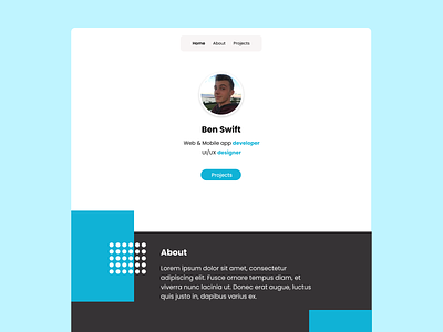 Website - Personal Portfolio Concept branding design desktop portfolio ui website