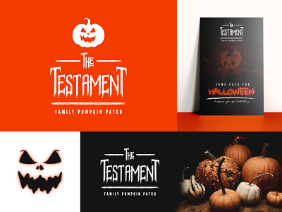 The Testament - Pumpkin Patch Logo Design branding design dribbble playoff graphic design illustration logo vector