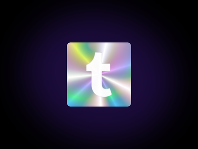 Tumblr App icon branding design dribbble playoff figma graphic design illustration logo ui vector