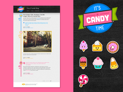 Candy Time icons prototypes sweets tumblr theme