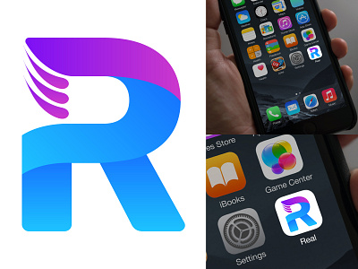Real Application Logo app applogo branding design icon logo logo design minimal typography ux vector web