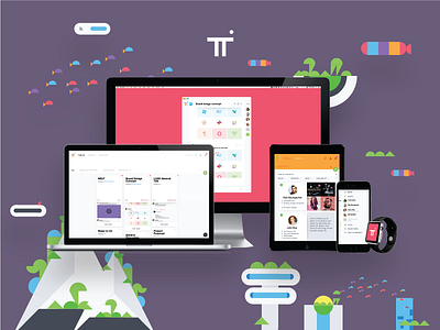 Table brand collaboration platform communication ui ux visual language