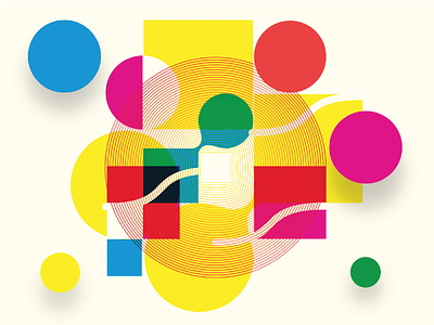 Shapes and Colours Exploration art brand identity colour shape visual language