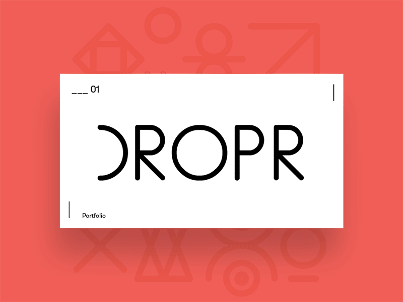 Logo Animation for Dropr animation branding gif illustration logo visual language