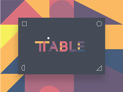 TABLE Playground art brand identity collaborative platform visual language