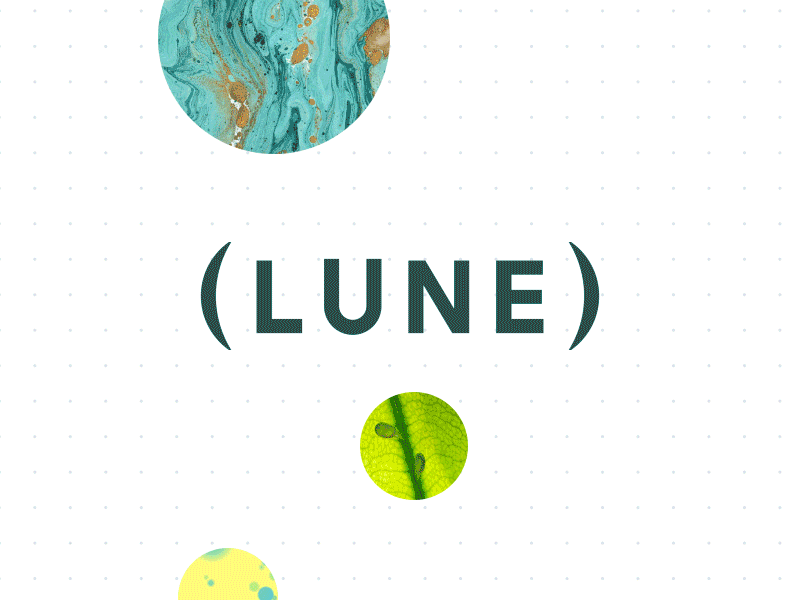 Lune Visual Language animation app brand brand identity branding design ui ux visual elements visual language web