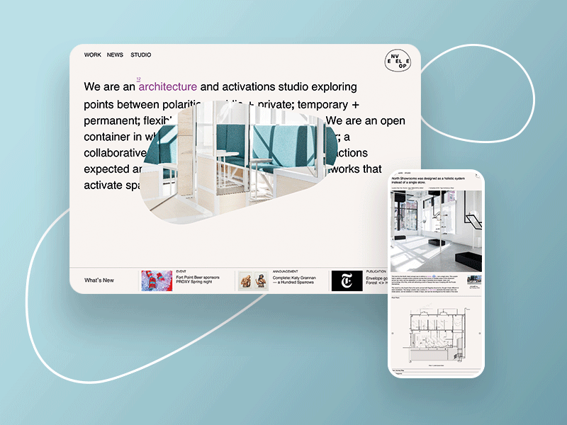 Envelope UI Design animation app brand identity design ui ux visual language