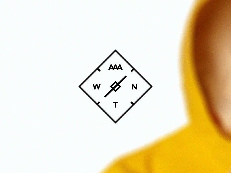 W A A A N T logo animation logo want clothing animation logotype gif ae